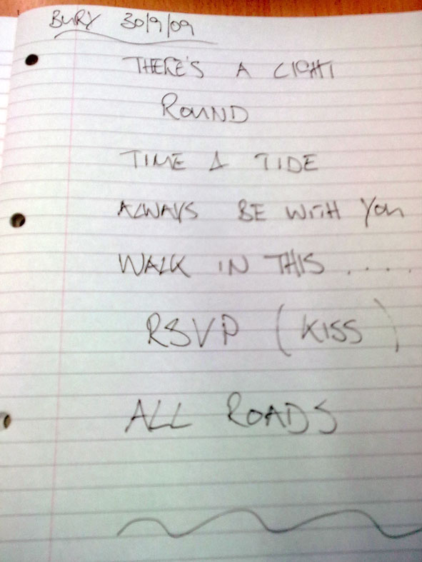Bury-set-list